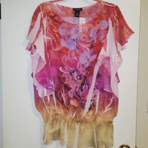 Lane Bryant Floral top